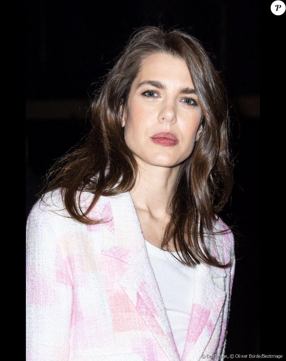 Charlotte Casiraghi - Front Row au deuxième défilé de mode Haute-Couture Chanel au Grand Palais Éphémère lors de la Fashion Week Printemps-été 2023 de Paris, France, le 24 janvier 2023. © Olivier Borde/Bestimage