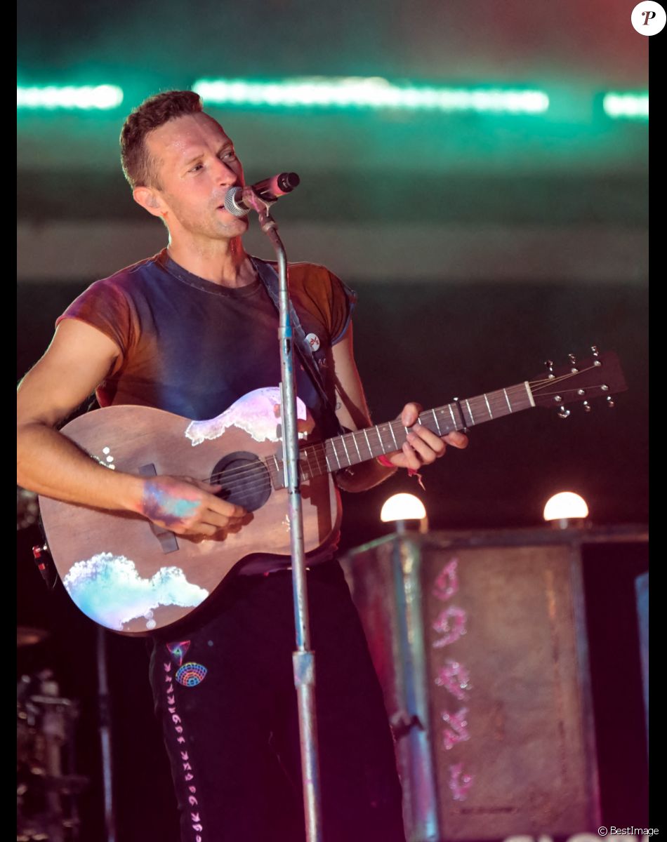 Chris Martin lors du concert Global Citizens 2021 au coeur de Central Park à New York City, New York, etats-Unis, le 25 septembre 2021.
