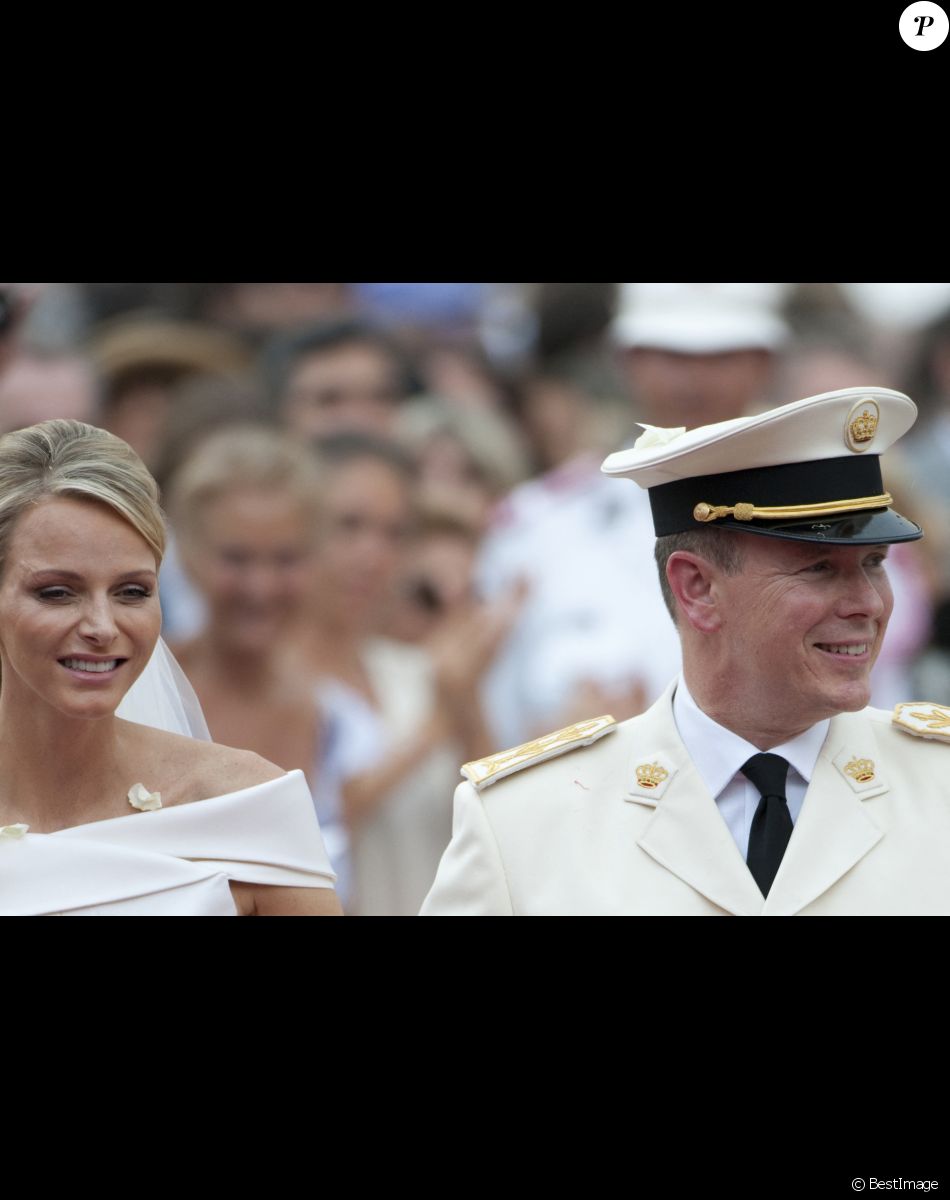 Albert et Charlène de Monaco - Mariage religieux du prince Albert II de Monaco et de la princesse Charlène en 2011