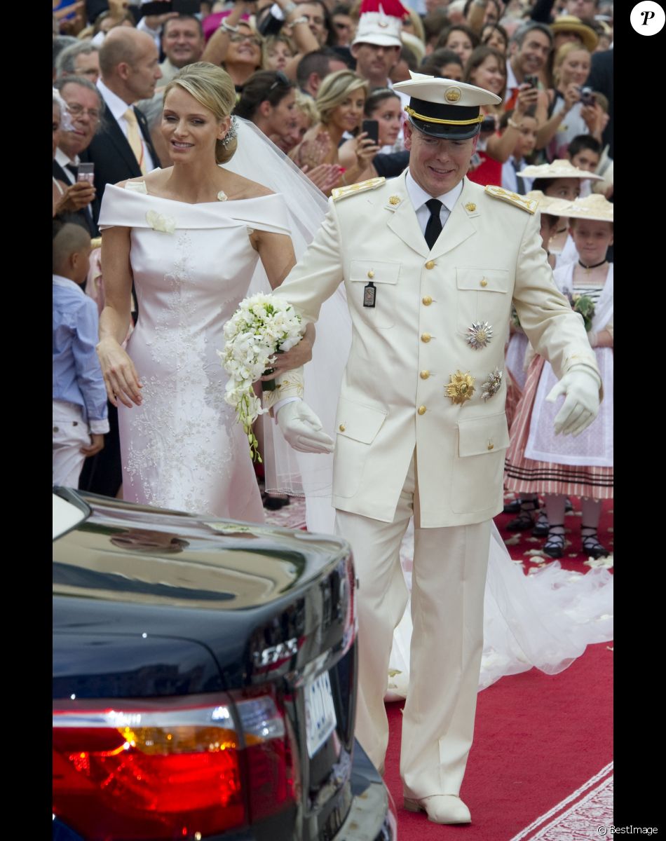 Albert et Charlène de Monaco - Mariage religieux du prince Albert II de Monaco et de la princesse Charlène en 2011