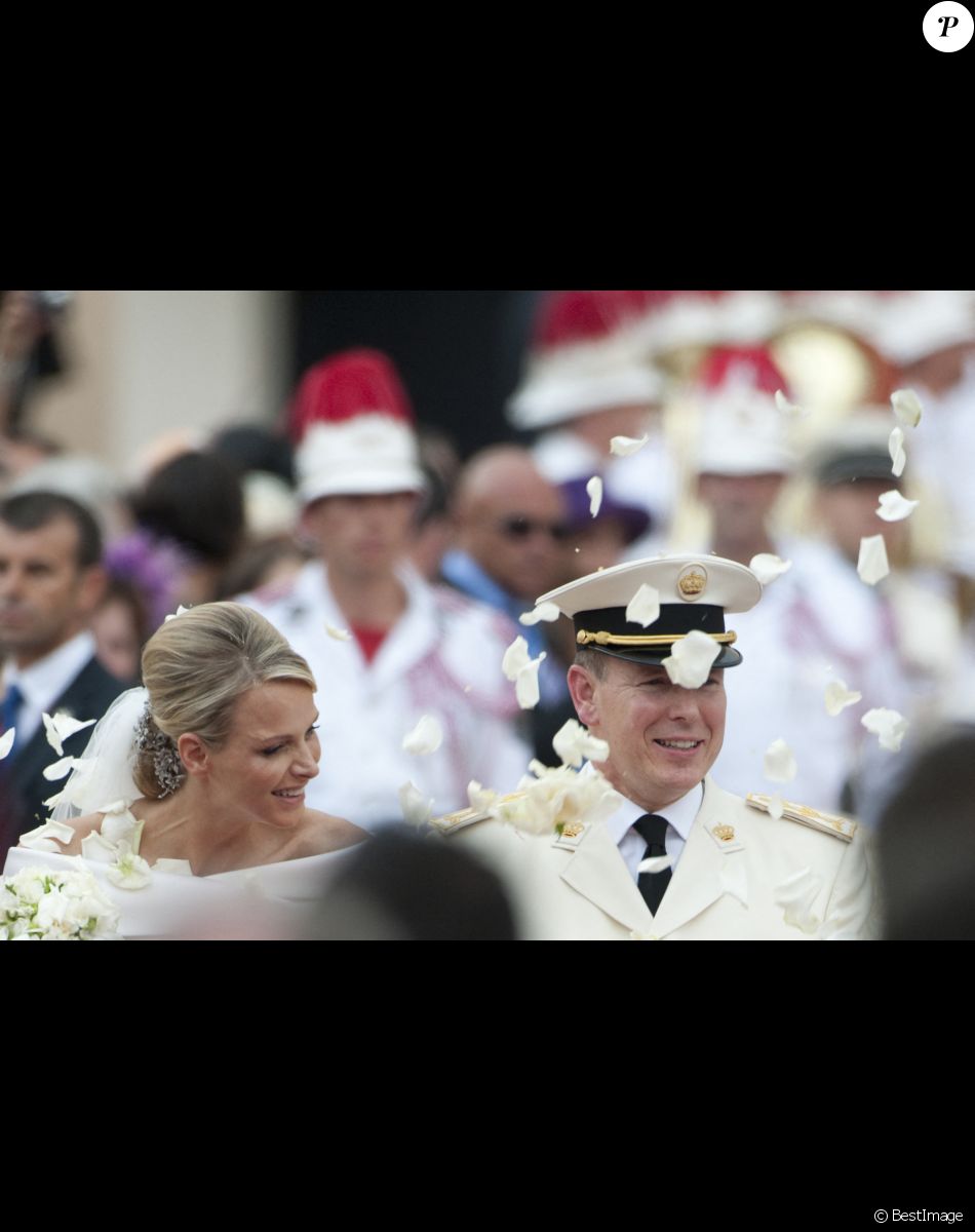 Albert et Charlène de Monaco - Mariage religieux du prince Albert II de Monaco et de la princesse Charlène en 2011