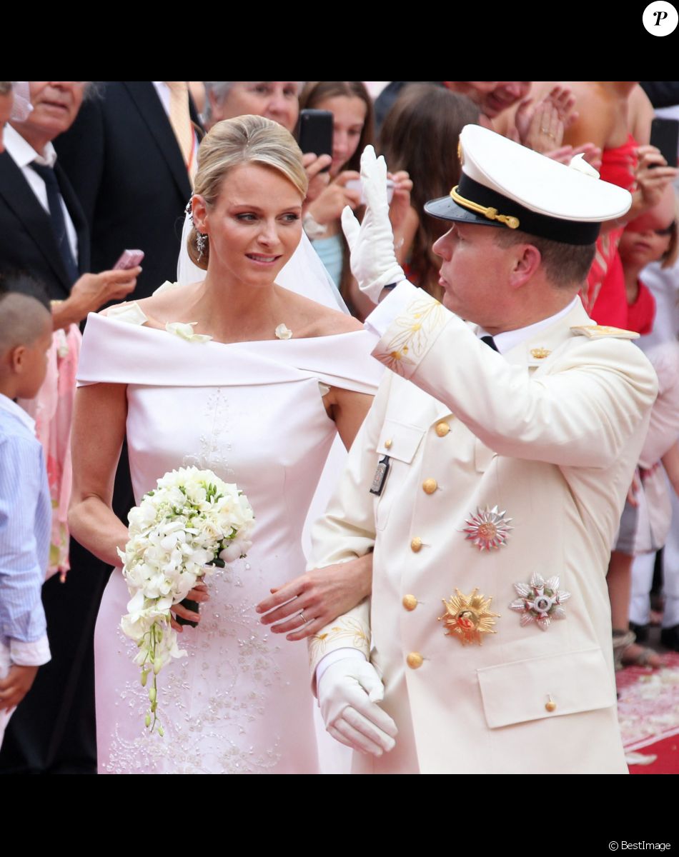 Albert et Charlène de Monaco - Mariage religieux du prince Albert II de Monaco et de la princesse Charlène en 2011