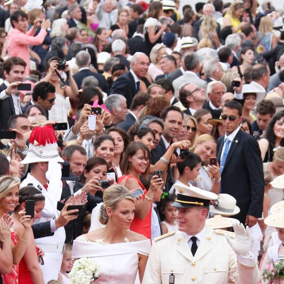 Albert et Charlène de Monaco - Mariage religieux du prince Albert II de Monaco et de la princesse Charlène en 2011