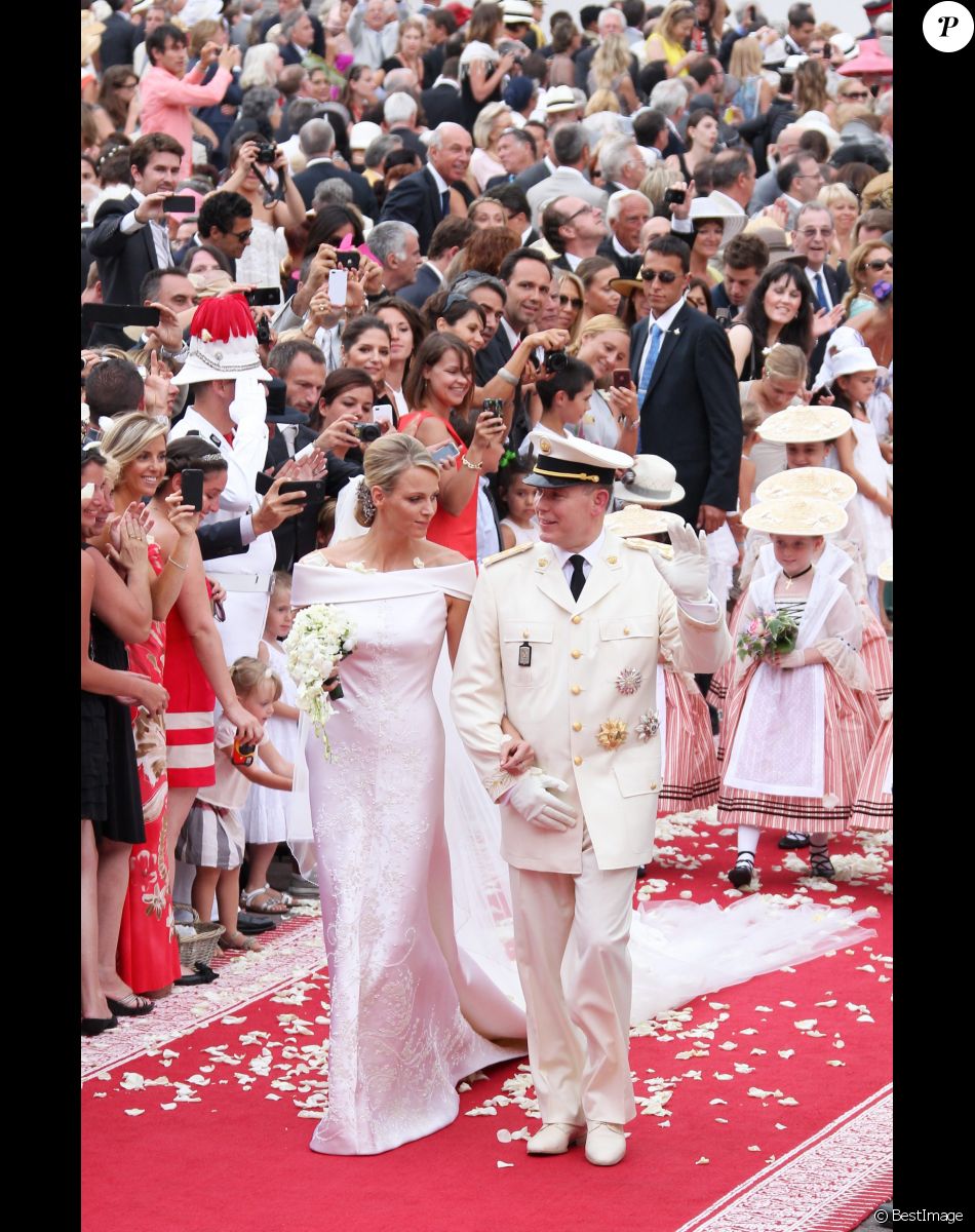 Albert et Charlène de Monaco - Mariage religieux du prince Albert II de Monaco et de la princesse Charlène en 2011