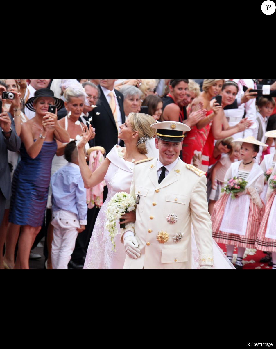 Albert et Charlène de Monaco - Mariage religieux du prince Albert II de Monaco et de la princesse Charlène en 2011