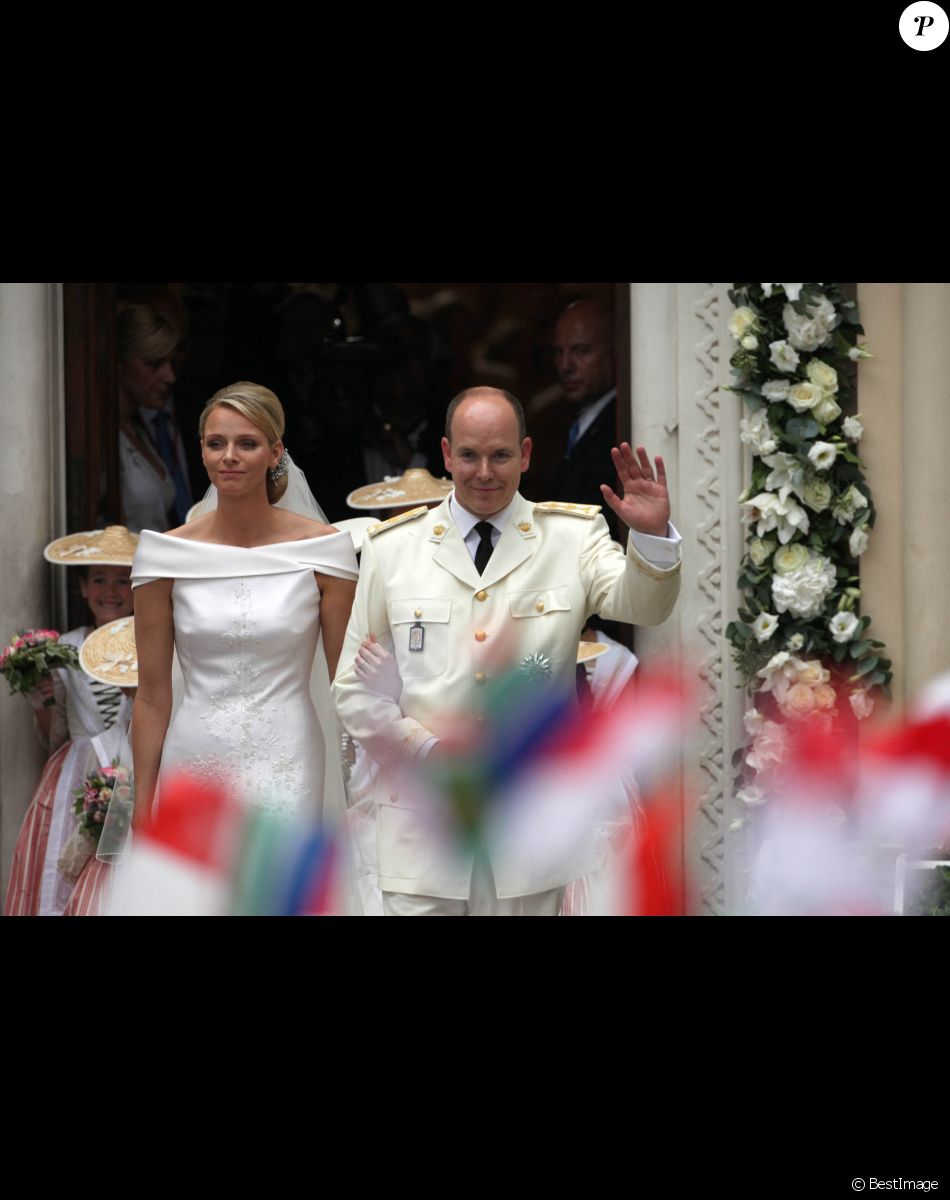 Albert et Charlène de Monaco - Mariage religieux du prince Albert II de Monaco et de la princesse Charlène en 2011