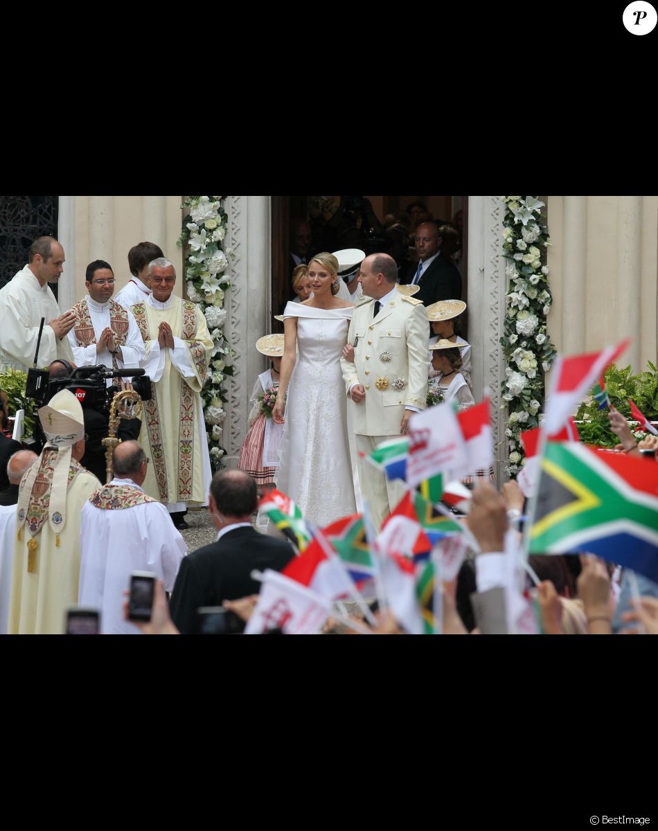 Albert et Charlène de Monaco - Mariage religieux du prince Albert II de Monaco et de la princesse Charlène en 2011