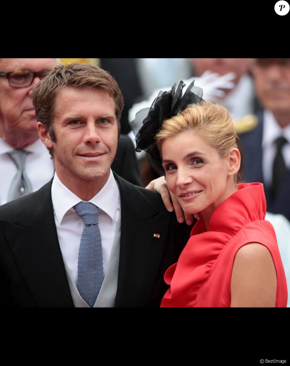 Clotilde Courau et Emmanuel-Philibert de Savoie - Mariage de la princesse Charlene et du prince Albert de Monaco
