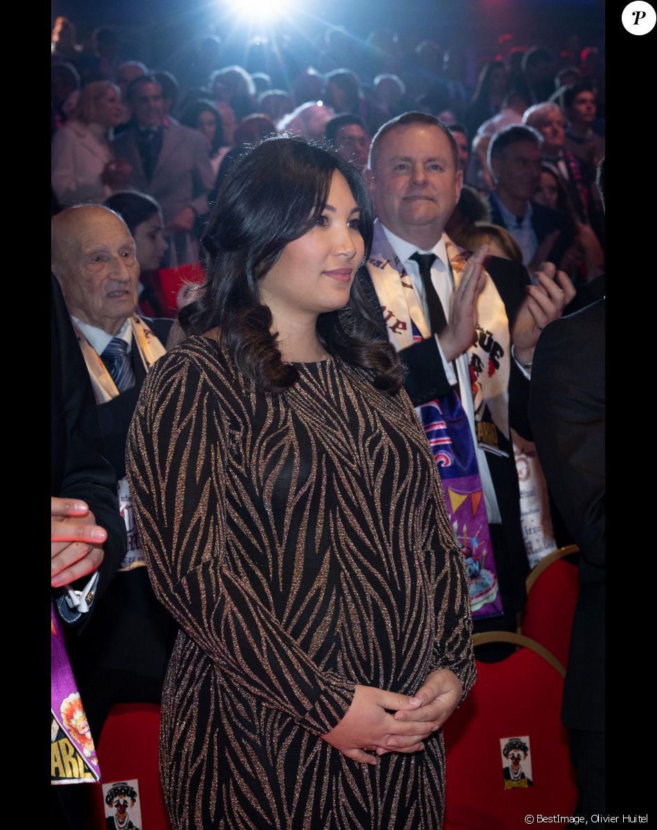 Marie Ducruet (enceinte) - Remise des prix lors du 4ème jour du 45ème Festival International du Cirque de Monte Carlo sous le chapiteau Fontvieille à Monaco le 24 janvier 2023. © Olivier Huitel/Pool/Bestimage