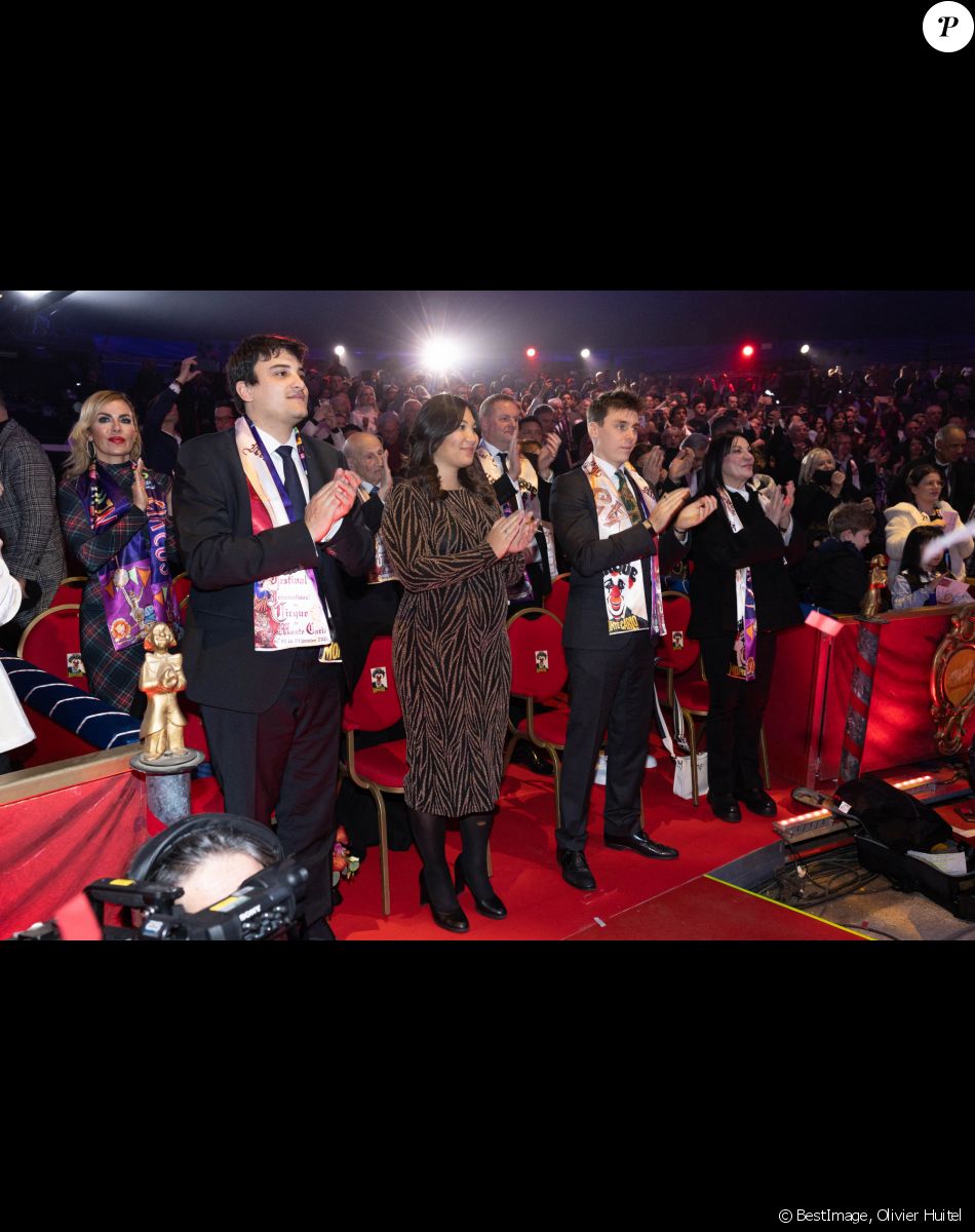 Louis Ducruet et sa femme Marie (enceinte) - Remise des prix lors du 4ème jour du 45ème Festival International du Cirque de Monte Carlo sous le chapiteau Fontvieille à Monaco le 24 janvier 2023. © Olivier Huitel/Pool/Bestimage