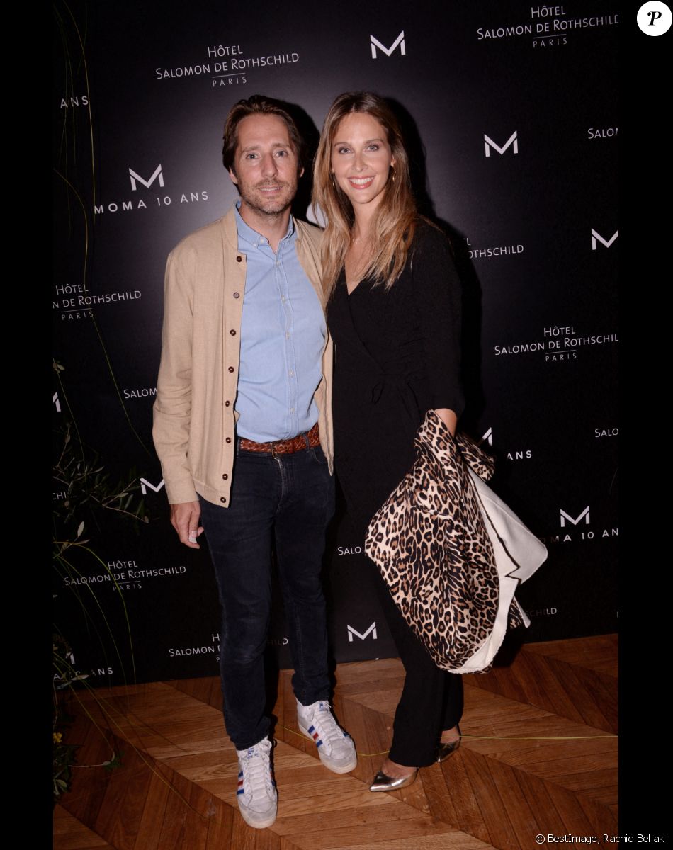 Exclusif - Ophélie Meunier et son mari Mathieu Vergne - Moma Group fête son 10ème anniversaire à l'hôtel Salomon de Rothschild à Paris le 5 septembre 2022. © Rachid Bellak/Bestimage