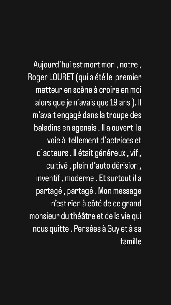 Elie Semoun a rendu hommage à Roger Louret @ Instagram