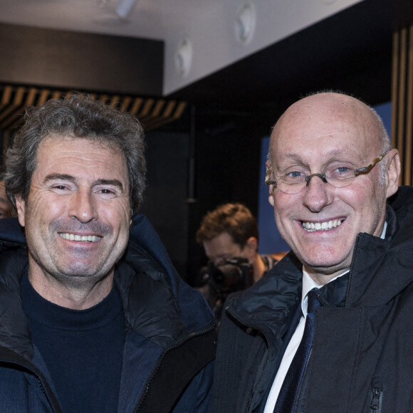Exclusif - Omar da Fonseca et Bernard Laporte - Nobis fête ses 15 ans en inaugurant sa nouvelle boutique dans le 2ème arrondissement de Paris, France, le 25 novembre 2021. © Pierre Perusseau/Bestimage$ 