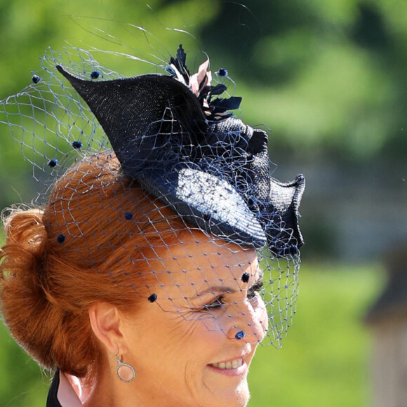 Sarah Ferguson, duchesse d'York- Les invités arrivent à la chapelle St. George pour le mariage du prince Harry et de Meghan Markle au château de Windsor, Royaume Uni, le 19 mai 2018. 