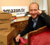 Jeff Bezos, PDG du site Internet "Amazon" en rendez-vous,