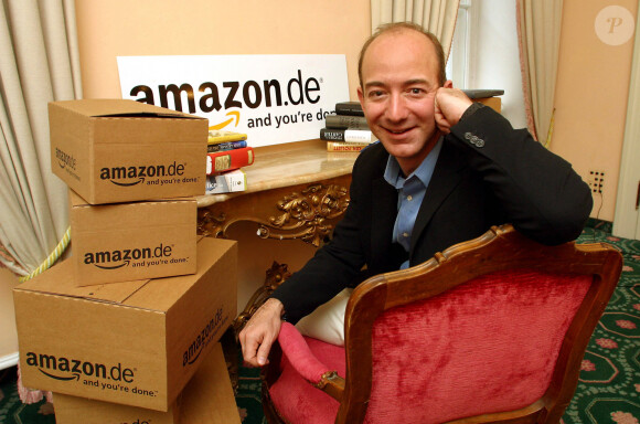 Jeff Bezos, PDG du site Internet "Amazon" en rendez-vous,