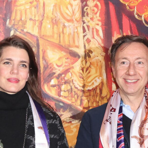 Charlotte Casiraghi et Stéphane Bern - 2ème jour du 45ème Festival International du Cirque de Monte Carlo sous le chapiteau Fontvieille à Monaco le 21 janvier 2023. © Claudia Albuquerque/Bestimage 