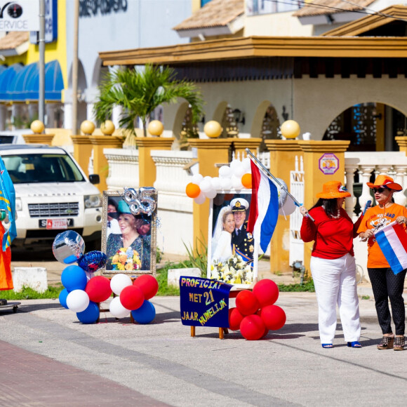 La princesse Catharina-Amalia visite l'académie de football Compleho Deportivo Frans Figaroa à Aruba le 31 janvier 2023. 
