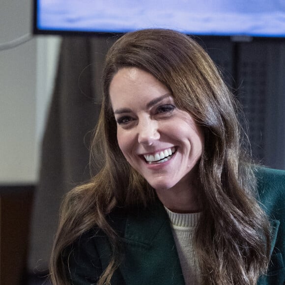 Catherine (Kate) Middleton, princesse de Galles, au complexe de marché Kirkgate sur Vicar Lane à Leeds, West Yorkshire, Royaume Uni, le 31 janvier 2023, où elle rencontre des vendeurs et des membres du public pour le lancement de la campagne Shaping Us qui sensibilise à l'importance unique de la petite enfance. 