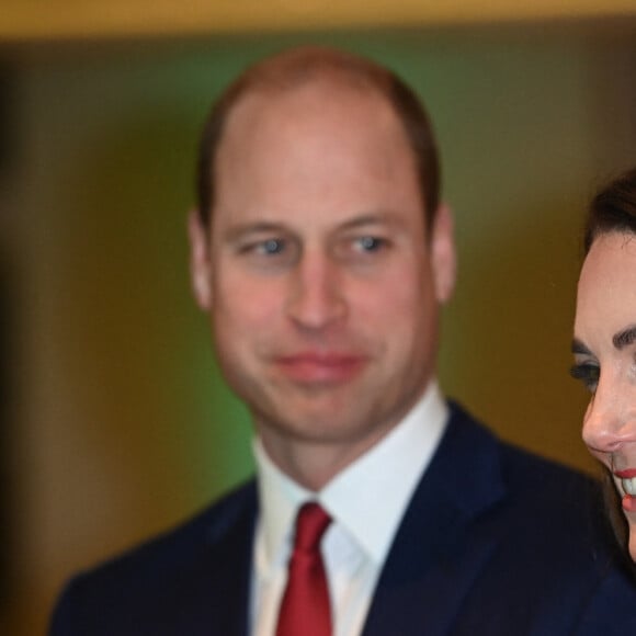 Le prince William, prince de Galles, et Catherine (Kate) Middleton, princesse de Galles, lors de la soirée "Shaping Us" en amont des BAFTA Awards 2023 à Londres, le 30 janvier 2023. 