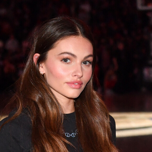 Thylane Blondeau - Match de Basketball Paris NBA 2023 entre les Pistons de Detroit et les Bulls de Chicago à l'Accor Arena Bercy le 19 janvier 2023. © Veeren/Bestimage