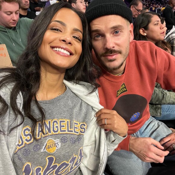 Christina Milian et M. Pokora. Le 19 janvier 2023.