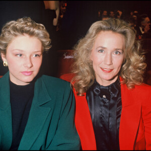 Brigitte Fossey et sa fille Marie Adam - Soirée des Molières en 1988
