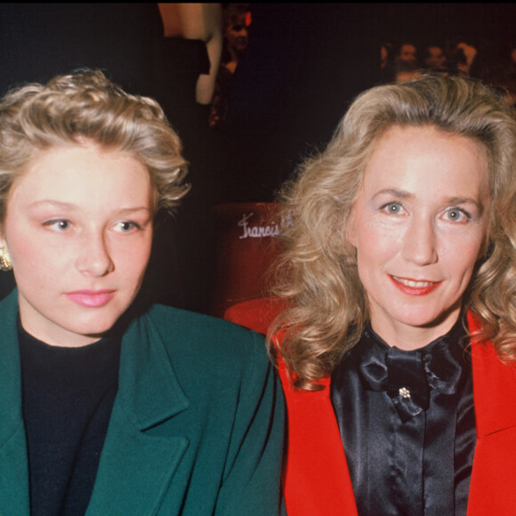 Brigitte Fossey et sa fille Marie Adam - Soirée des Molières en 1988