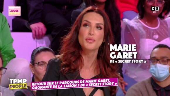 Marie Garet invitée de TPMP People samedi 4 février 2023.