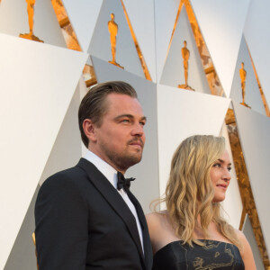 Leonardo DiCaprio et Kate Winslet - Arrivées à la 88ème cérémonie des Oscars au Dolby Theatre à Hollywood. Le 28 février 2016