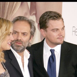 Kate Winslet, Sam Mendes et Leonardo DiCaprio - Avant-première des Noces Rebelles à Los Angeles, décembre 2008.
