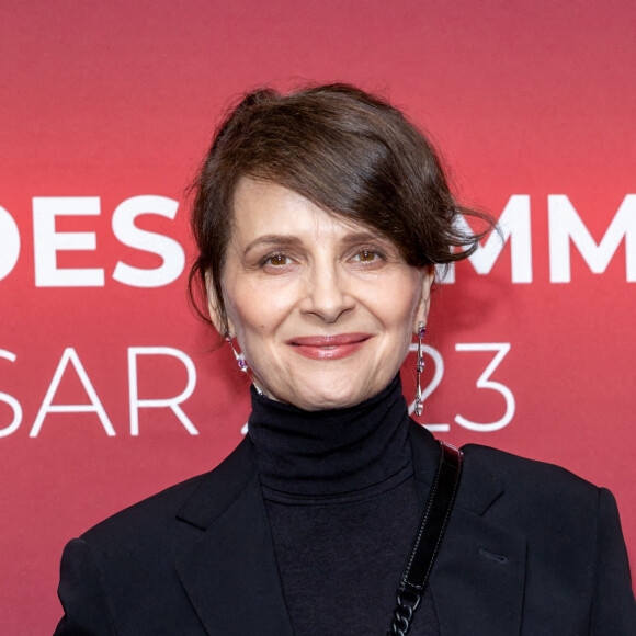 Juliette Binoche au photocall du dîner des nommés au Cesar 2023 au Fouquet's à Paris. © Olivier Borde / Bestimage