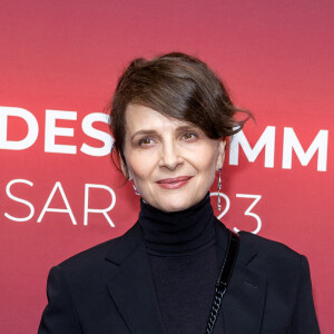 Juliette Binoche au photocall du dîner des nommés au Cesar 2023 au Fouquet's à Paris le 6 février 2023. © Olivier Borde / Bestimage