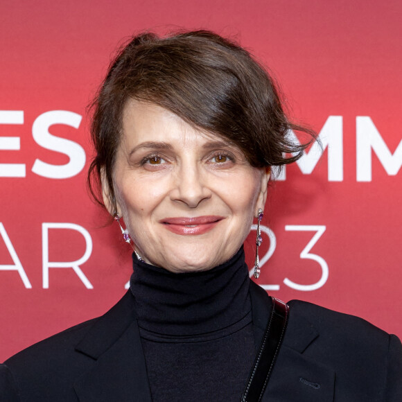 Juliette Binoche au photocall du dîner des nommés au Cesar 2023 au Fouquet's à Paris le 6 février 2023. © Olivier Borde / Bestimage