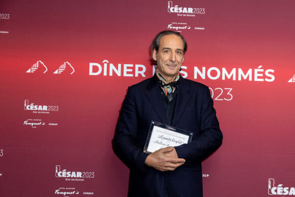 Alexandre Desplat au photocall du dîner des nommés au Cesar 2023 au Fouquet's à Paris le 6 février 2023. © Olivier Borde / Bestimage