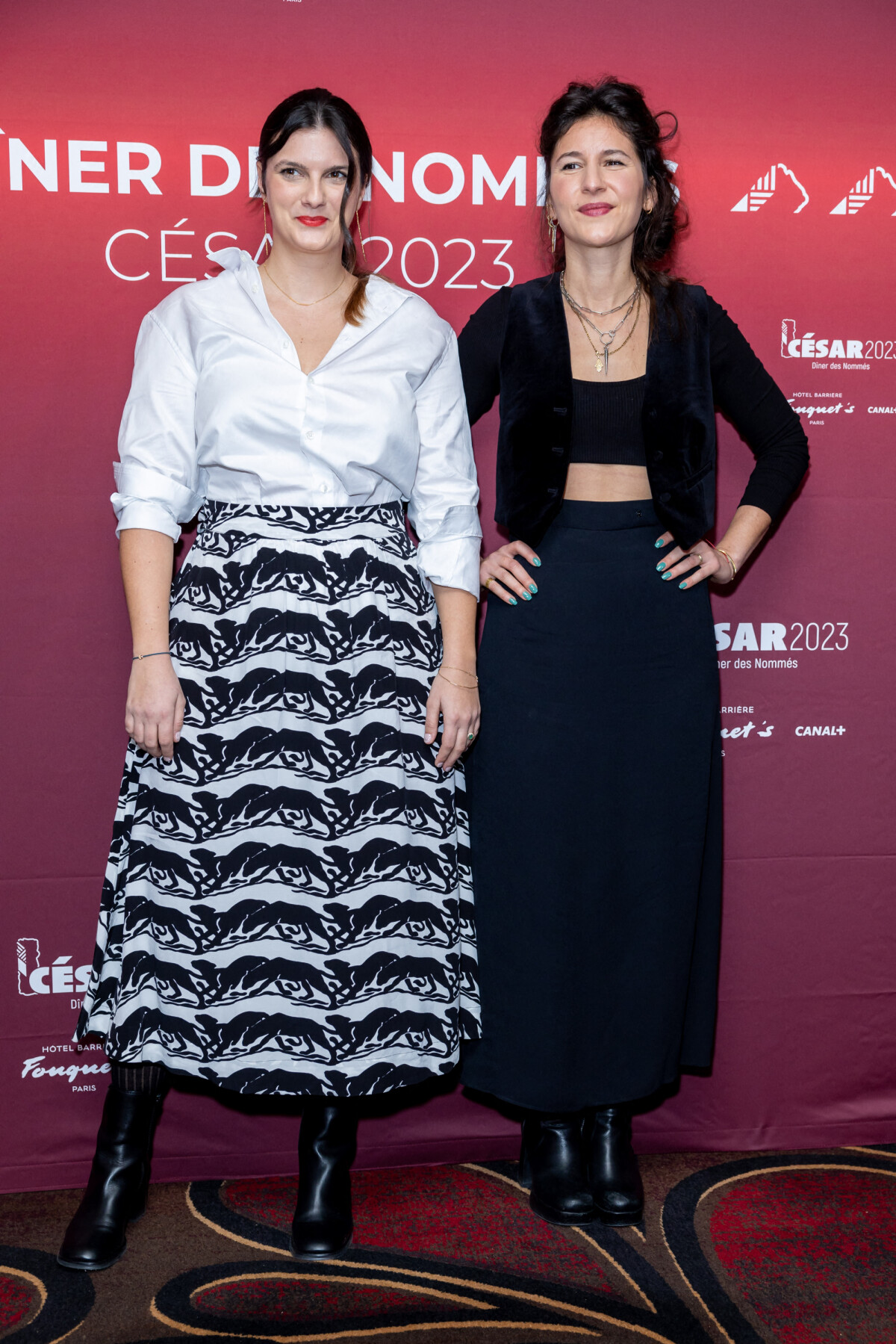 Photo : Romane Gueret, Lisa Akoka au photocall du dîner des nommés au