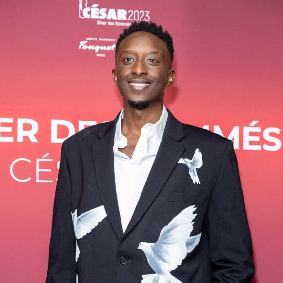 Ahmed Sylla au photocall du dîner des nommés au Cesar 2023 au Fouquet's à Paris le 6 février 2023. © Olivier Borde / Bestimage