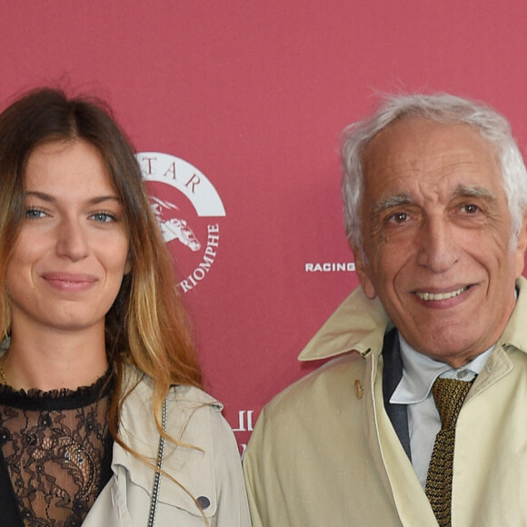 Gérard Darmon avec sa fille Sarah Darmon - 96e Qatar Prix de l'Arc de Triomphe à l'Hippodrome de Chantilly le 1er octobre 2017. © Coadic Guirec/Bestimage