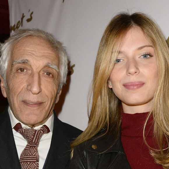 Gérard Darmon et sa fille Sarah - Soirée "Stars et Saveurs" à l'occasion de la nouvelle carte élaborée par le chef Pierre Gagnaire au Fouquet's à Paris le 12 octobre 2015.