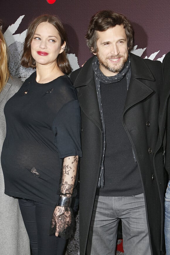 Marion Cotillard (enceinte) et Guillaume Canet - Avant-première du film "Rock'n Roll" au Pathé Beaugrenelle à Paris le 13 février 2017