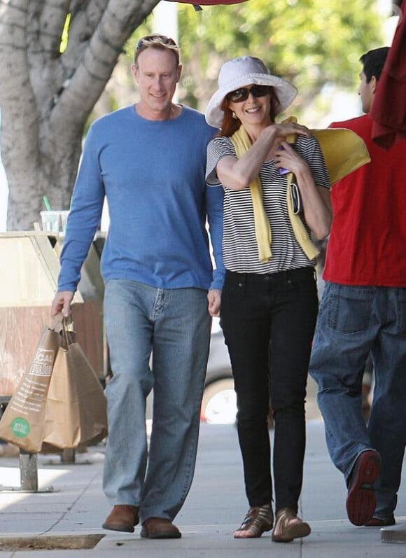 Marcia Cross et son mari Tom Mahoney (12 février 2010 à Los Angeles)
