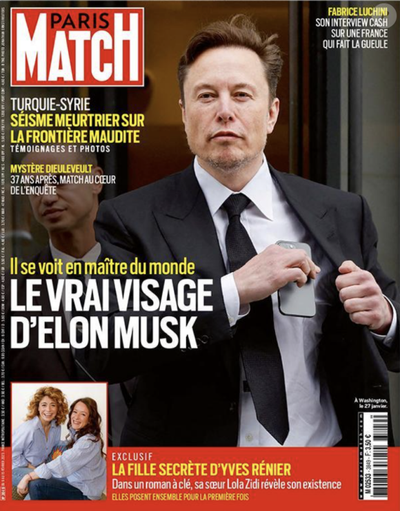 Une du Paris Match du 9 février 2023.