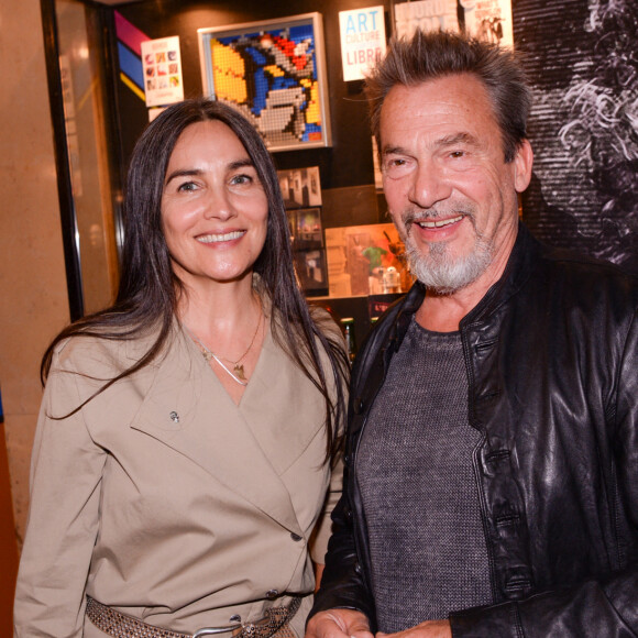 Exclusif - Florent Pagny et sa femme Azucena Caamano lors de la première du spectacle Lost in Buenos Aires à l'Européen à Paris le 28 juin 2021. © Rachid Bellak / Bestimage
