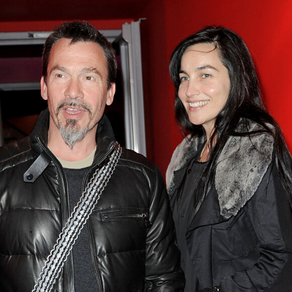 Florent Pagny et sa femme Azucena - Avant-première du film RTT en 2009