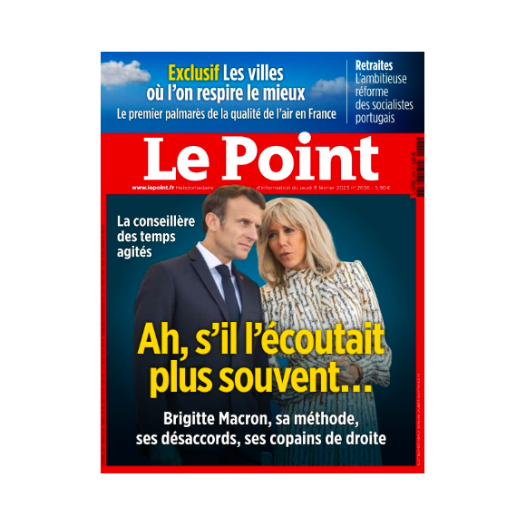 Couverture "Le Point" du jeudi 9 février 2023