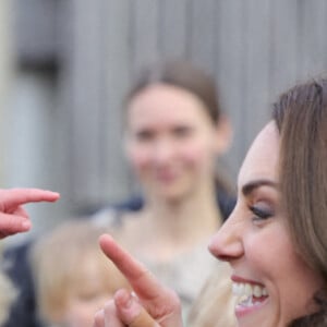 Catherine (Kate) Middleton, princesse de Galles, arrive pour visiter le National Maritime Museum Cornwall à Falmouth, Royaume Uni, le 9 février 2023.