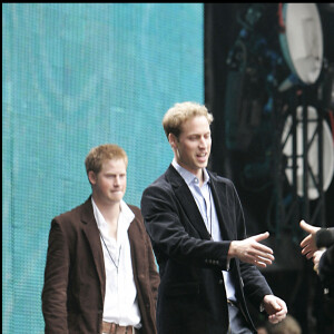 Sir Elton John, le prince William et le prince Harry - Concert for Diana, Wembley Stadium, Londres, 1 juillet 2007