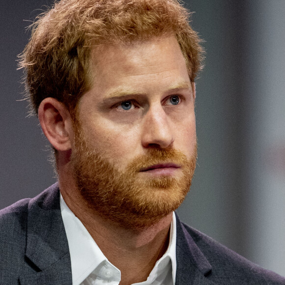 Elton John et le prince Harry participent à la conférence internationale "AIDS" à Amsterdam aux Pays-Bas le 24 juillet 2018.
