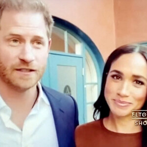 Le prince Harry et Meghan Markle partagent un message personnel avec Sir Elton John avant son concert d'adieu.  © JLPPA/Bestimage 