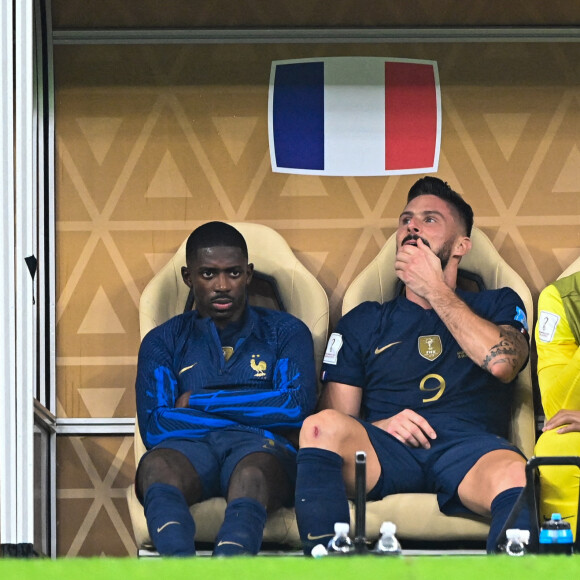 Olivier Giroud - Match "France - Argentine (3-3 - tab 2-4)" en finale de la Coupe du Monde 2022 au Qatar, le 18 décembre 2022. © Philippe Perusseau / Bestimage 